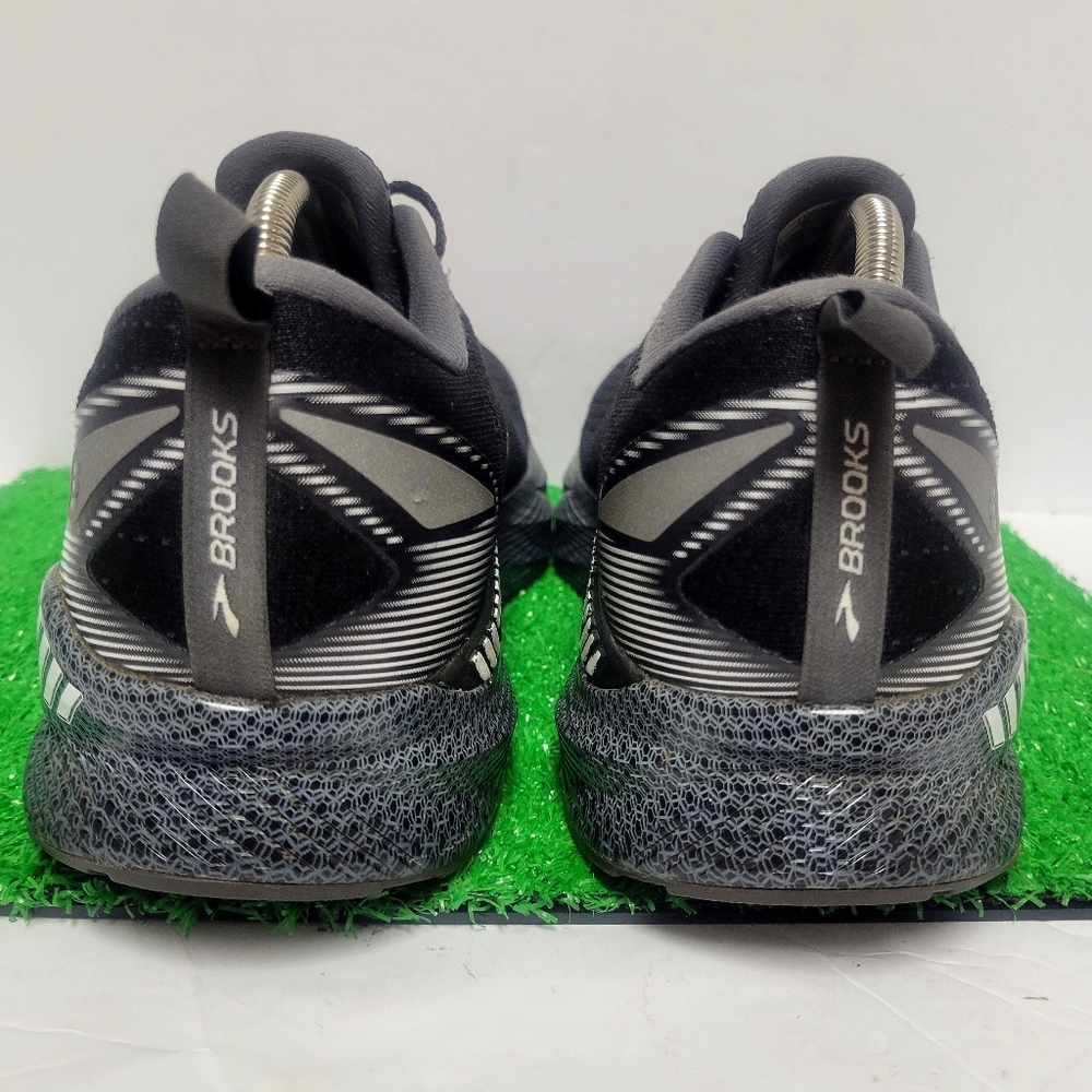 Brooks Levitate GTS 6 Men's Sz 9.5 B Running Shoes Mesh Trainer Black Silver - Picture 3 of 9